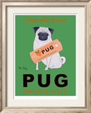 Jus d'orange - Pug Orange Juice Reproduction encadrée édition limitée par Ken Bailey