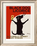 Regaliz Black Dog Lámina enmarcada de edición limitada por Ken Bailey