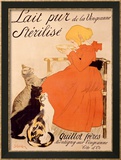 Lait Pur Sterilise Cats Lámina giclée enmarcada por Théophile Alexandre Steinlen Lait Pur Sterilise Cats Lámina giclée enmarcada por Théophile Alexandre Steinlen