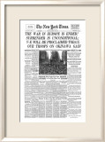 New York Times, May 8, 1945: V-E Day Framed Giclee Print