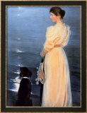 Summer Evening at Skagen Kunst von Peder Severin Kröyer