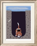 One Beagle - 1 Afternoon Reproduction encadrée édition limitée par Ken Bailey