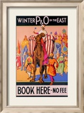 Winter P&O in the East Framed Giclee Print by Dorothy Newsome