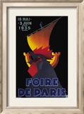 Foire de Paris Innrammet Giclee-trykk av Bourgis