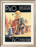 P&O Ocean Cruises Framed Giclee Print by Dorothy Newsome