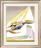 Greyhound Dog Race Framed Giclee Print