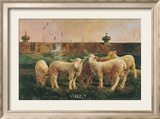 Five Lambs, 1988 Posters by Richard Yaco