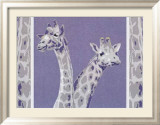 Two Giraffes Póster por Javier Palacios Two Giraffes Póster por Javier Palacios