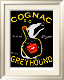 Greyhound Cognac Lámina enmarcada de edición limitada por Ken Bailey