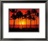 Hawaiian Sunset Innrammet Giclee-trykk av Randy Jay Braun Hawaiian Sunset Innrammet Giclee-trykk av Randy Jay Braun