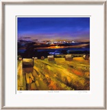 Harvest Sunset Innrammet trykk – spesialversjon av Davy Brown Harvest Sunset Innrammet trykk – spesialversjon av Davy Brown
