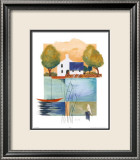 Dorf an der Bucht IV Poster von Heinz Kirchner