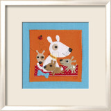 Playful Pups Plakat av Clare Beaton Playful Pups Plakat av Clare Beaton