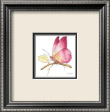 Mariposa rosa Lámina por Peggy Abrams