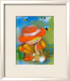 Enfant et abeilles Art par Anthony Morrow