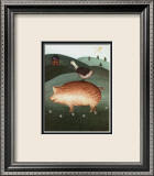 Pig with Goose Prints by Valerie Wenk
