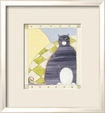 Un gros chat noir Affiches par Heather Ramsey