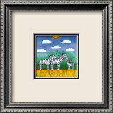 Zebras Kunstdrucke von L. Edwards