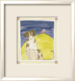 Chien avec maison Poster par Heather Ramsey