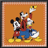 The Classic Gang: Mickey Mouse, Goofy, and Donald Duck Prints