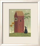 Outhouse with Dog Prints by Warren Kimble