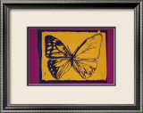 Vanishing Animals: Butterfly, c.1986 (Yellow on Purple) Print by Andy Warhol