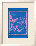 Vanishing Animals: Butterflies, c.1986 (Hot Pink on Blue) Reprodukcje autor Andy Warhol