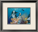 Coral Garden and Dolphin Affiches par Mark Mackay