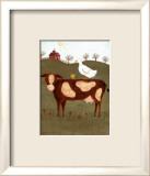 Cow with Duck Print by Valerie Wenk