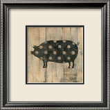 Polka Pig II Print by Lisa Hilliker