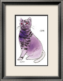 25 Cats Named Sam and One Blue Pussy by Andy Warhol, c.1954 (Purple Sam) Posters par Andy Warhol