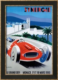 Le Grand Defi Monaco, 18 Mars, 1990 Lámina giclée enmarcada por Pierre Fix-Masseau