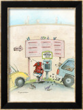 The Pit Stop Estampe encadrée par Gary Patterson