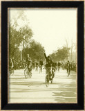 Bicycle Race Parade Gerahmter Giclée-Druck