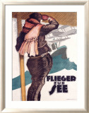 Flieger Zur See Framed Giclee Print by Hans Rudi Erdt