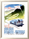Corsa Bolzano-Mendola Estampe encadrée par Franz Lenhart