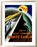Monte Carlo, Raylle, 1931 Estampe encadrée par Robert Falcucci