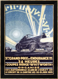 3rd Grand Prix d'Endurance Framed Giclee Print by Tranchant 