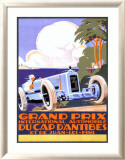 Grand Prix d'Antibes Framed Giclee Print by Alexis Kow