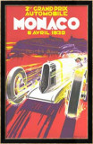 Gran Premio de Mónaco, 1930 Lámina enmarcada de edición limitada por Robert Falucci Gran Premio de Mónaco, 1930 Lámina enmarcada de edición limitada por Robert Falucci