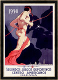 Zweite Sportspiele in Havanna Gerahmter Giclée-Druck von M. Vega