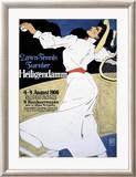 Lawn Tennis Tunier Framed Giclee Print by Hans Rudi Erdt