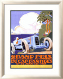 Grand Prix d'Antibes Framed Giclee Print by Alexis Kow