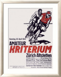 Swiss Kriterium Bicycle Race Poster Lámina giclée enmarcada Swiss Kriterium Bicycle Race Poster Lámina giclée enmarcada