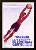 Fußballturnier in Genf Gerahmter Giclée-Druck von Noel Fontanet