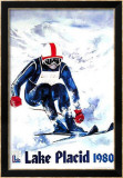 Lake Placid 1980 - Skier Text Pósters por John Gallucci Lake Placid 1980 - Skier Text Pósters por John Gallucci