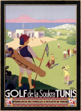 Golf de la Soukra, Tunis Framed Giclee Print by Roger Broders