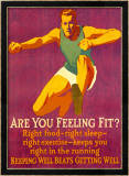 Feeling Fit Motivational Lámina giclée enmarcada por Mather Feeling Fit Motivational Lámina giclée enmarcada por Mather