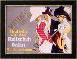 Rollschuh Bahn Framed Giclee Print by Fritz Rumpf