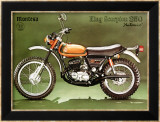 Montesa 250 King Scorpion Motorcycle Lámina giclée enmarcada